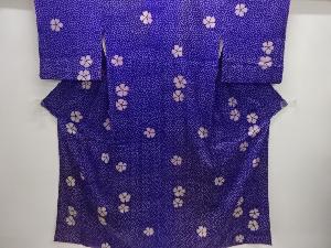 アンティーク　紋錦紗撫子模様着物